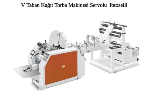 V Taban Kağıt Torba Poşet Makinesi Servolu